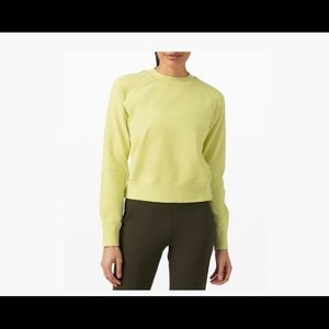 NWT Lululemon Ready To Roll Crew in Lemon Vibe